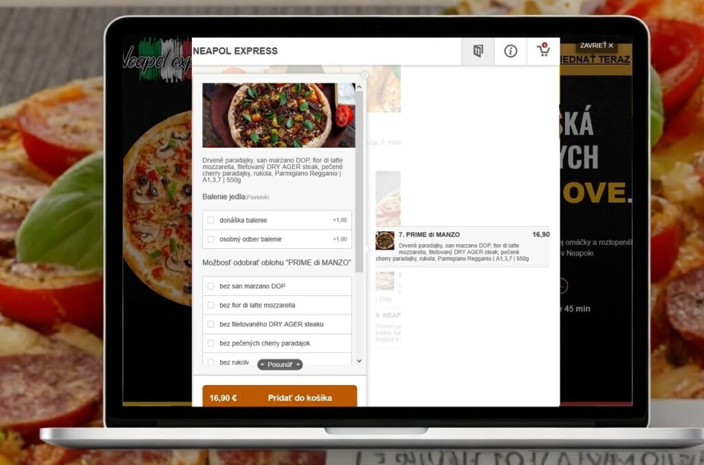 Rezervačný systém pre pizzu – online rezervácie stolov a objednávky v pizzerii