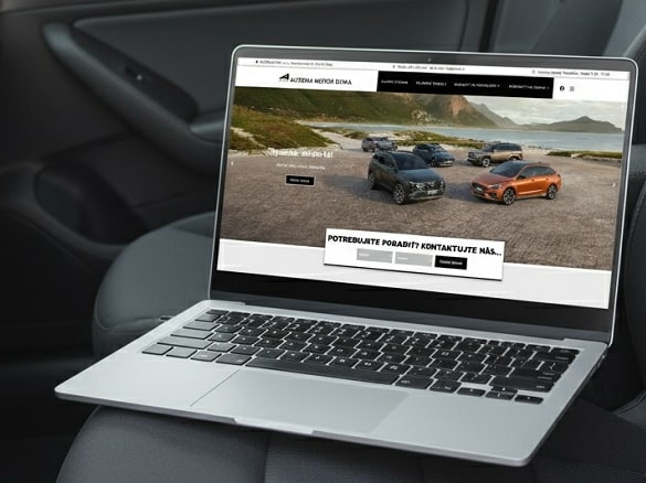 Tvorba web stránky pre predajcu automobilov ALTERIA MOTOR od WEB-STAR