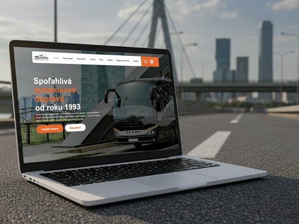 Tvorba web stránky pre autobusovú prepravu Štrbko od WEB-STAR