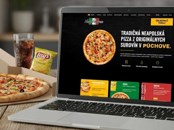 Tvorba web stránky pre pizzériu a reštauračné služby Pizza Pub od WEB-STAR