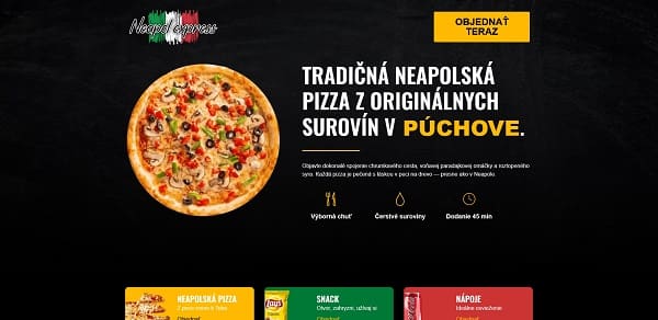 Tvorba web stránky pre pizzeriu a reštauráciu